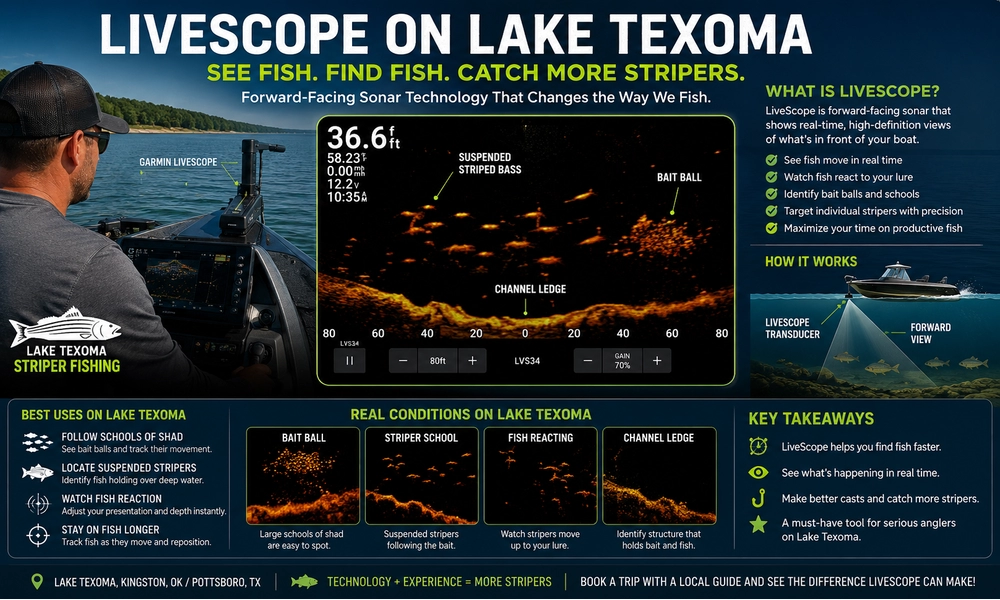 Best Electronics for Finding Stripers on Lake Texoma